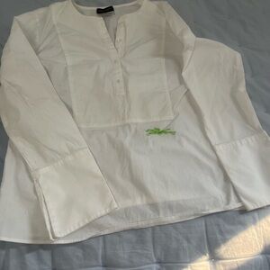 Longchamp Classic White Button Down Shirt